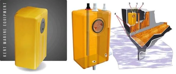 Réservoirs dans cloisons