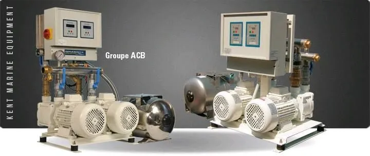 Groupe d'eau asservi à régime variable