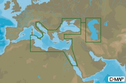 Carte C-MAP® 4D Méditerranée Est & Mer Noire