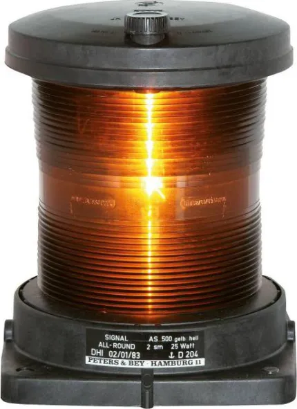 FEU SERIE 500 TOUT HORIZON JAUNE 360°, 12-24V