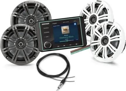 Pack KMC5 + 4 Haut-parleurs 6.5'' Sport + Antenne 6x25Wr + 20m câble HP