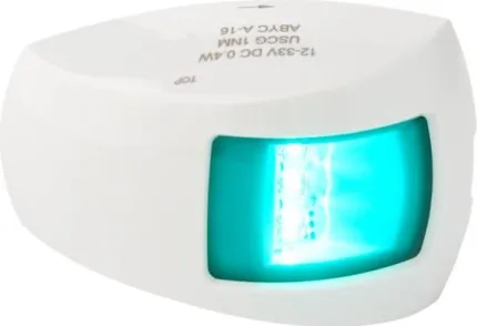 FEU TRIBORD VERT BOIT BLC 112.5°LED