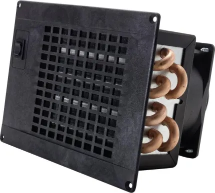 Aérotherme SILENCIO 1700W 24V Grille noire avec interrupteur 2 vitesses