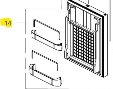 Barre métal pour porte-bouteille CRUISE 42/49 CRUISE CLASSIC/ELEGANCE LINE/CLEAN TOUCH