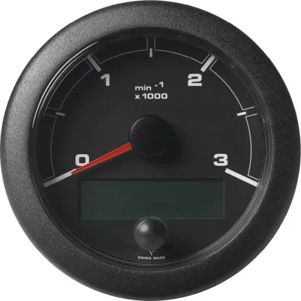 Cadran maître compte-tours avec horamètre Ø85mm 12/24V 3000T NMEA2000