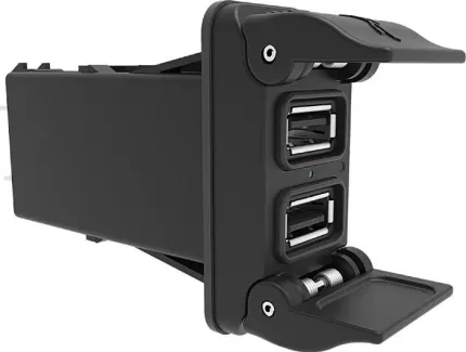 CHARGEUR 2 USB CARLING 12 / 24V @ 5V 3,2A