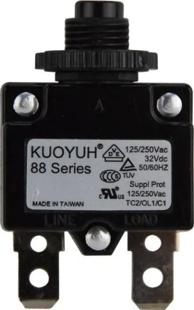 Disjoncteur thermique unipolaire réarmable, 8A