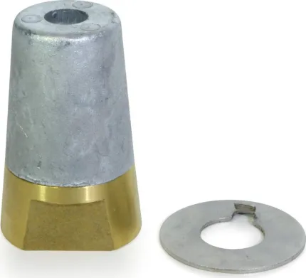 Ecrou anodique avec frein Ø22/25mm, 16x150mm