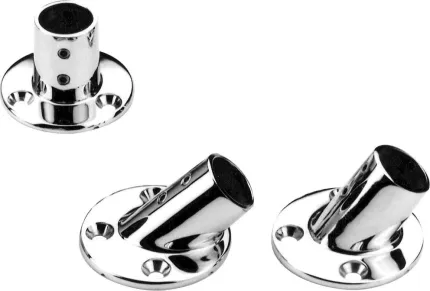 Embase ronde 45° - tube 22mm 7/8