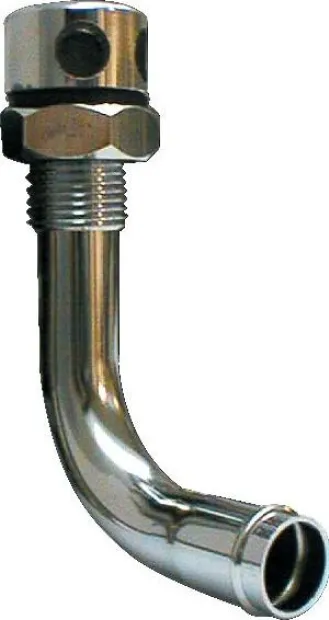 Event coudé chromé 90°