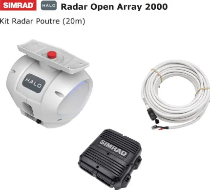 HALO OPEN ARRAY 200X : Kit Radar Poutre 50W avec câble de 20m