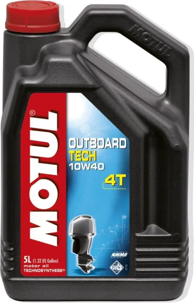 Huile moteur Outboard Tech 4T 10W40 bidon 5L
