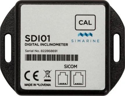 Inclinomètre 2 axes +/-89° avec protocole SiCom et alimentation de 6 à 35Vdc