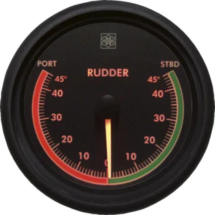 Indicateur angle de barre Ø 100mm 12/24V