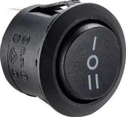 Interrupteur rond 3 positions pour aérotherme Hélios