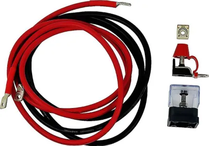 Kit câbles+fusible 25² 125A KEYBOX longueur 2m noir et rouge MRBF125A