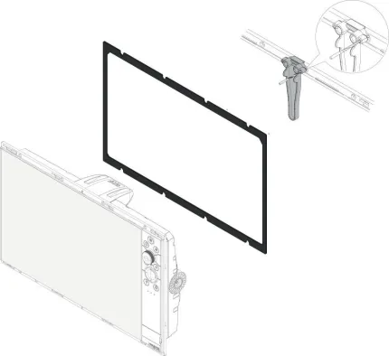 Kit de montage sur tableau de bord pour NSS12 evo3/3S & Zeus³/3S 12