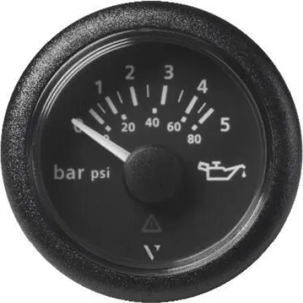 Manomètre 12/24V 5 bars / 72 psi