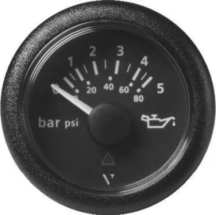 Manomètre 12/24V 5 bars / 72 psi