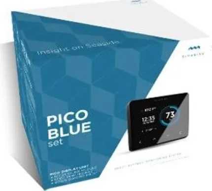 Pack gestion batterie PICO Blue encastrable SILVER, composé d'un PICO, un shunt 500A, un quadruple shunts 25A et une interface pour sondes de niveau et température. 6-35Vdc et réseau SiCom