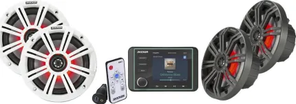 Pack Confort : KMC5 + 4HP 6.5''Led + câble audio + antenne