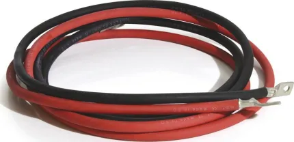 Paire de câble 25mm² 2m avec cosses