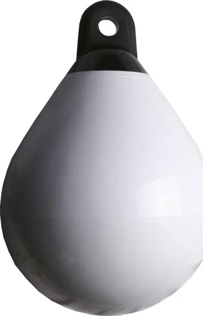 Pare-battage bouée blanc / anneau noir Ø 350mm