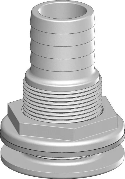 Passe-coque polymère 1''1/2 x 38mm