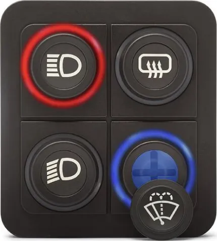 PKP 4 Pos 24mm keypad (2x2) - RS485 / J1939 - Deutsch