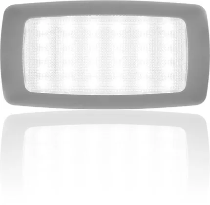 Plafonnier 30 LEDs 12Vdc - L: 135mm - Blanc chaud