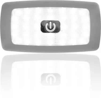 Plafonnier 34 LEDs 12Vdc - L: 135mm - Blanc chaud avec interrupteur tactile