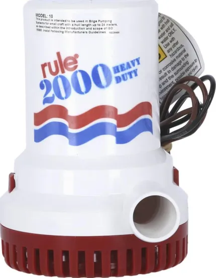 Pompe de cale immergeable 12V 7500L/h