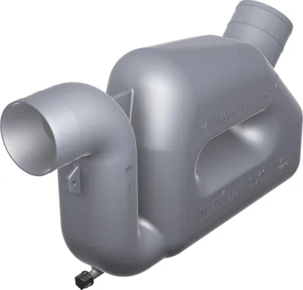 Pot d'échappement Ø50 pour grande longueur