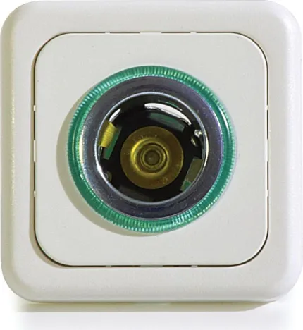 Prise allume cigare encastrable blanc