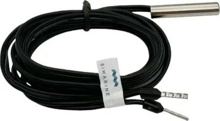 Sonde température NTC 10k 1% avec câble 1m étanche et étui inox pour plage de -13 à 105°C