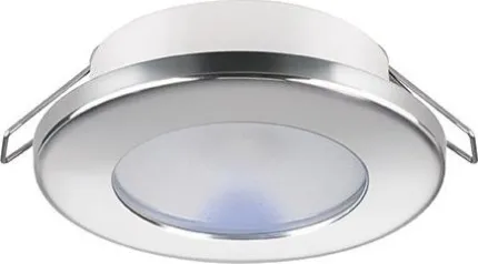 Downlight LED rond - TED CT 2W 9-32Vdc - Inox poli - Blanc chaud - 100° - IP40 - tactile