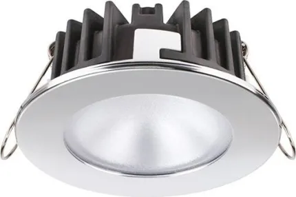 Downlight LED rond - KAI XP LP 4W 10-30Vdc - Inox poli - Blanc naturel - 70° - IP66