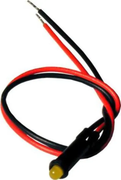 Témoin lumineux Led jaune 12/24V