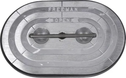 Trappe ovale 15''x24'' en aluminium avec dormant acier (sans charnière)