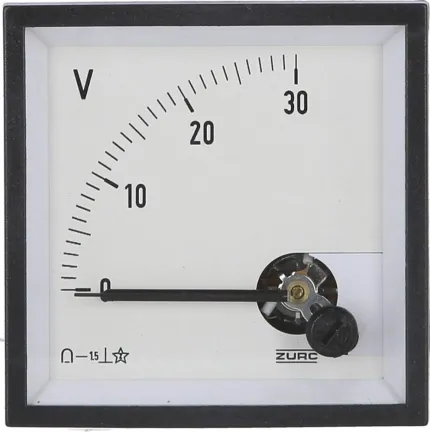 Voltmètre analogique 0-30VCC