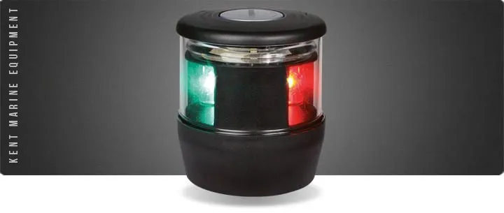 Feu tricolore + mouillage < 20m - Série 0650 LED pour bateaux de plaisance