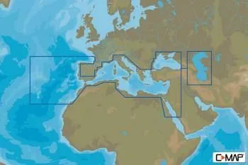 Carte C-MAP® 4D Europe du Sud Continental