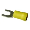 Boite 100 cosses fourche 4mm bleue - standard