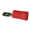 Boite 100 cosses mâles 6.3mm rouge - standard