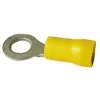 Boîte 100 cosses rondes 10mm jaune - standard
