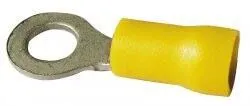 Boîte 100 cosses rondes 8mm jaune - standard