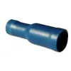 Boîte 50 cosse ronde femelle 5mm bleu - standard