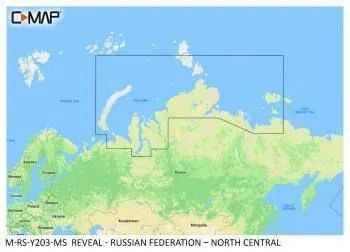 Carte C-MAP® Reveal™ Russie Nord-Centre
