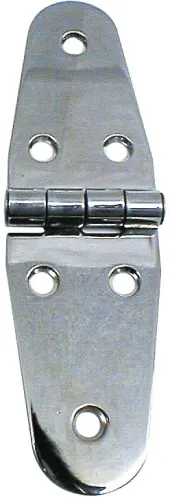 Charnière inox poli 38.5x136x2mm