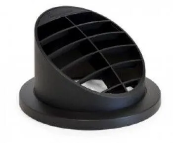 Diffuseur orienté 30° Ø75mm noir